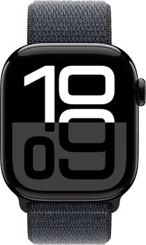 Умные часы Apple Watch Series 10 46 мм, Aluminium Case GPS+Cellular, Sport Loop, Jet Black